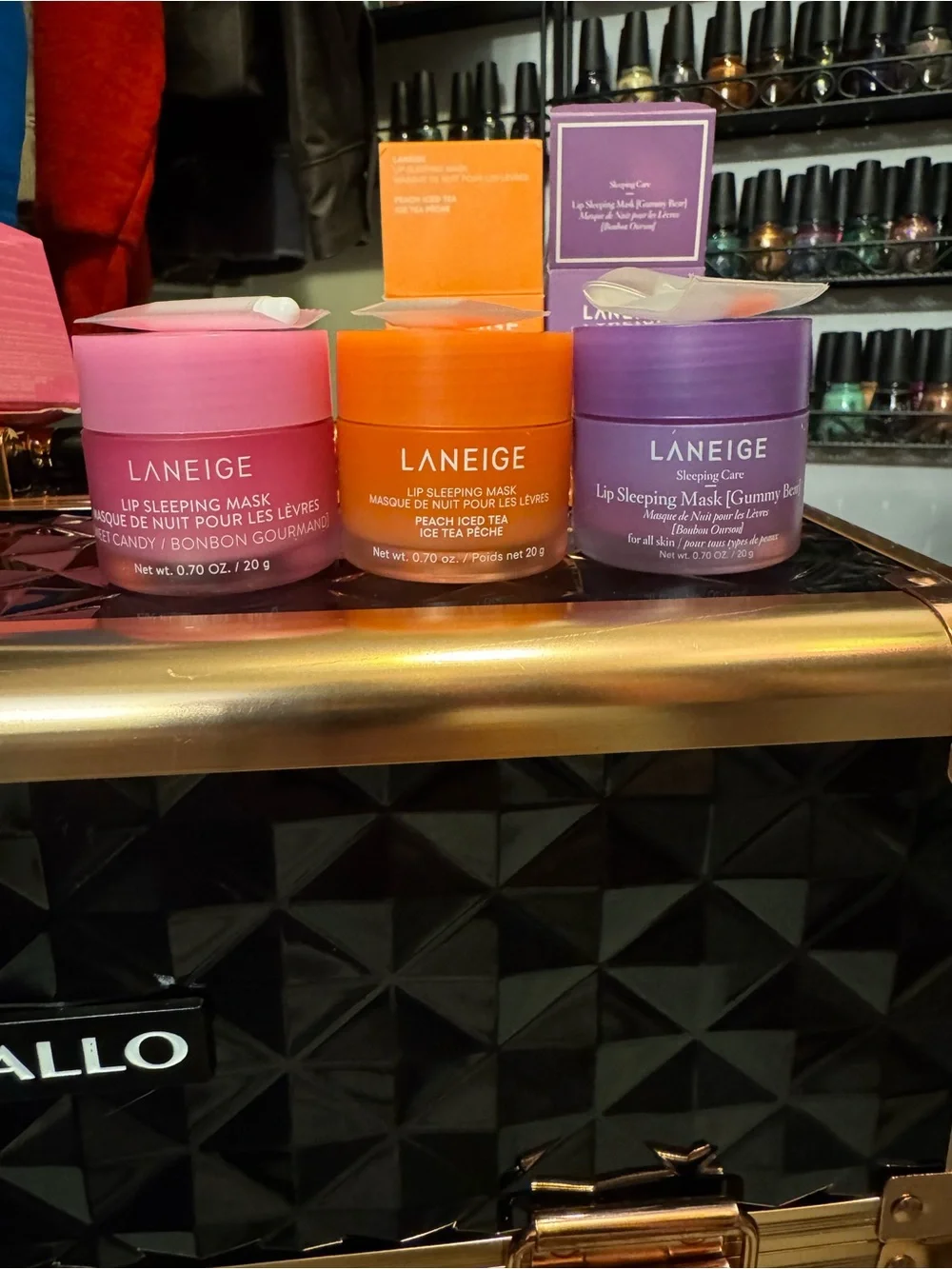 LANEIGE Lip Sleeping Mask Trio — Gummy Bear/Sweet Candy/Peach Iced Tea